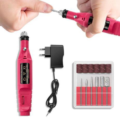 Lixadeira Unha Lixa Elétrica Profissional Motor com 6 Brocas - Vil Menor preço em Lixadeira Unha Lixa Elétrica Profissional Motor com 6 Brocas - Vil