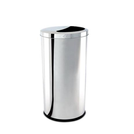 Lixeira 1/2 Lua 47 Litros Inox - Brinox Menor preço em Lixeira 1/2 Lua 47 Litros Inox - Brinox