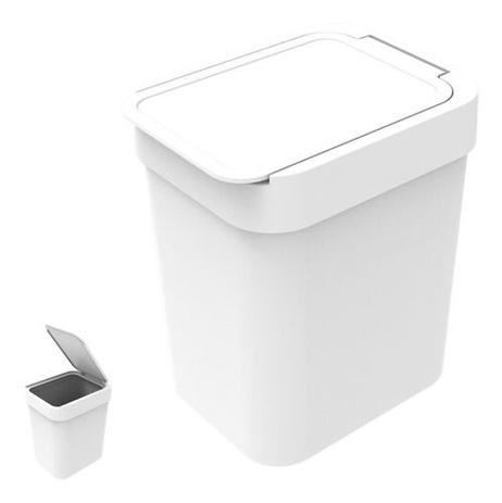 Lixeira 2,5l Cesto De Lixo Plástico Cozinha Pia Escritório BRANCO - SOPRANO Menor preço em Lixeira 2,5l Cesto De Lixo Plástico Cozinha Pia Escritório BRANCO - SOPRANO
