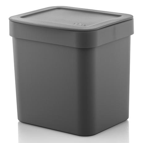 Lixeira 2,5l Trium Ou Compacta Tampa Cozinha Bancada Casa Chumbo Menor preço em Lixeira 2,5l Trium Ou Compacta Tampa Cozinha Bancada Casa Chumbo