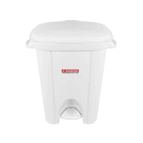 Lixeira 36L Casablanca C/pedal Bco 298/01 Sanremo Menor preço em Lixeira 36L Casablanca C/pedal Bco 298/01 Sanremo