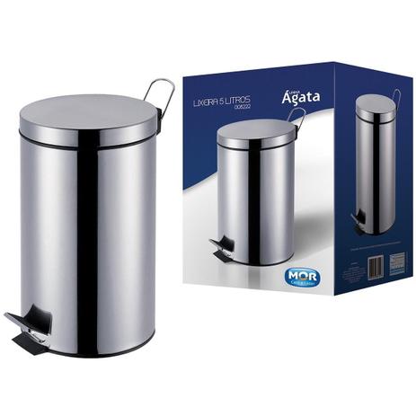 Lixeira 5l linha agata (4) - Mor Menor preço em Lixeira 5l linha agata (4) - Mor