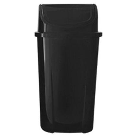 Lixeira 60 Litros Basculante Preto - LAR Menor preço em Lixeira 60 Litros Basculante Preto - LAR