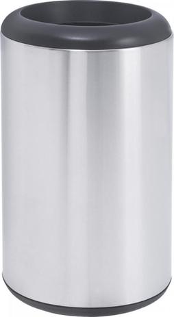 Lixeira Aço Inox Cápsula Preta sem Tampa 31 Litros Tramontina 94540018 Menor preço em Lixeira Aço Inox Cápsula Preta sem Tampa 31 Litros Tramontina 94540018