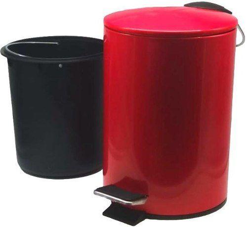 Lixeira Aço Inox Colorido C/ Pedal E Balde 5 Litros Confira! - Adileth Menor preço em Lixeira Aço Inox Colorido C/ Pedal E Balde 5 Litros Confira! - Adileth