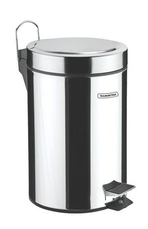Lixeira Aço Inox com Pedal e Balde Removível 3 Litros Tramontina 94538/103 Menor preço em Lixeira Aço Inox com Pedal e Balde Removível 3 Litros Tramontina 94538/103