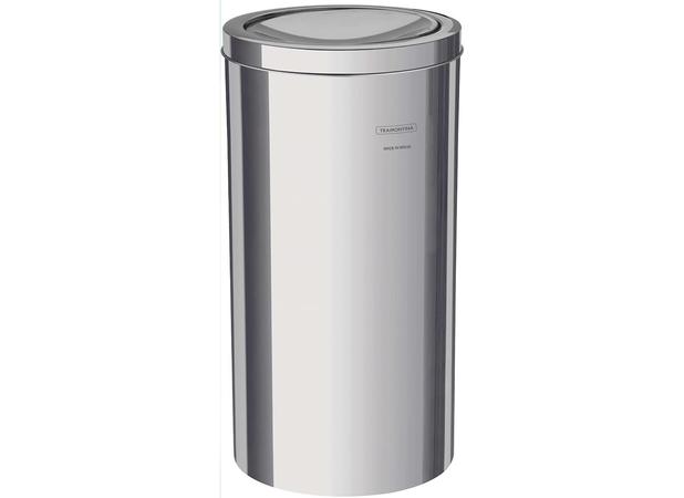 Lixeira Aço Inox com Tampa Basculante 20 L Tramontina - TMT 724 Menor preço em Lixeira Aço Inox com Tampa Basculante 20 L Tramontina - TMT 724