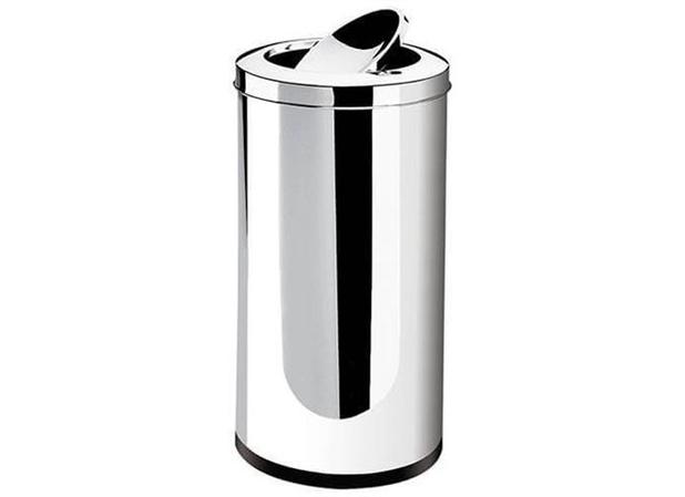 Lixeira Aço Inox com Tampa Basculante 40,5 L Decorline Brinox - BRX 098 Menor preço em Lixeira Aço Inox com Tampa Basculante 40,5 L Decorline Brinox - BRX 098