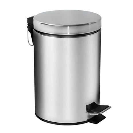 Lixeira ágata inox - mor 5 lt Menor preço em Lixeira ágata inox - mor 5 lt