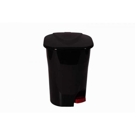 Lixeira Astra Ecologica Com Pedal 25 Lt Preta/bordo Menor preço em Lixeira Astra Ecologica Com Pedal 25 Lt Preta/bordo