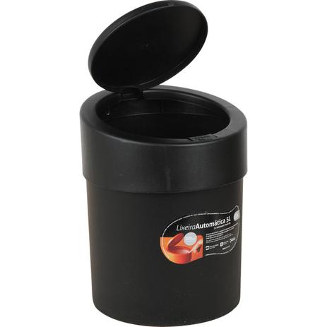 Lixeira Automática 5 L Plástica Preta - 10908/0008 - Coza Menor preço em Lixeira Automática 5 L Plástica Preta - 10908/0008 - Coza