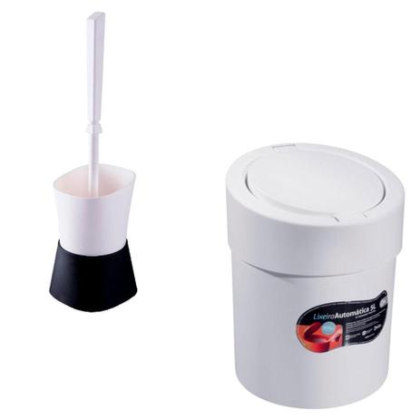 Lixeira Automática 5L + Escova Sanitaria Branca - Coza - Brinox é boa?