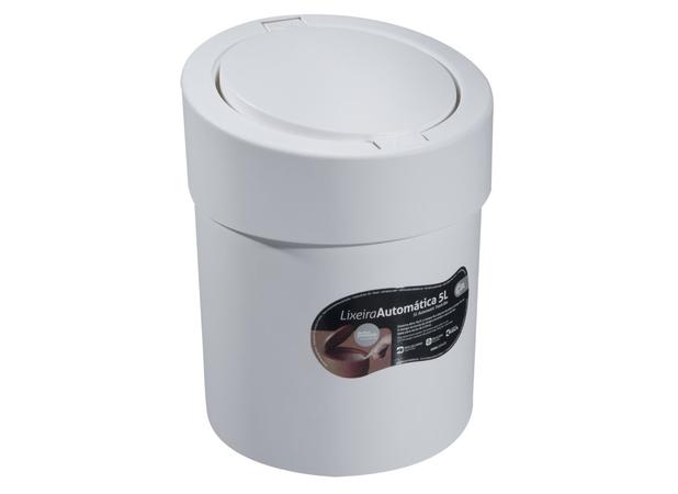 Lixeira Automática Plástico 5 L Branco Coza - BRI 274 Menor preço em Lixeira Automática Plástico 5 L Branco Coza - BRI 274