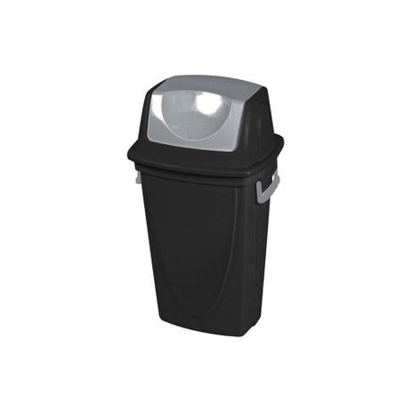 Lixeira Basculante Ecoblack 60l Ref. 3475 - Plasútil Menor preço em Lixeira Basculante Ecoblack 60l Ref. 3475 - Plasútil