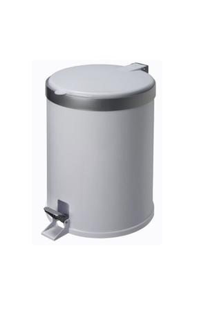 Lixeira Branca 5 Litros Com Aro Cinza Pedal Banheiro Cozinha - VIEL é boa?