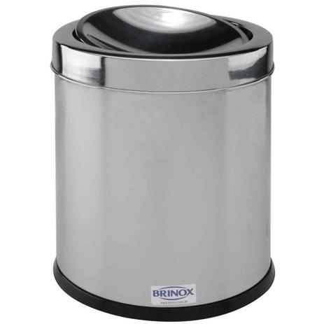 Lixeira Brinox Standard Basculante 5,4 litros Inox 3032/202 Menor preço em Lixeira Brinox Standard Basculante 5,4 litros Inox 3032/202