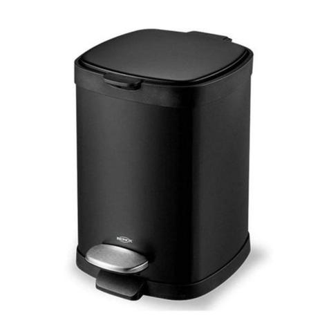 Lixeira C/ Pedal E Balde Frame 20L Preta - Brinox Menor preço em Lixeira C/ Pedal E Balde Frame 20L Preta - Brinox