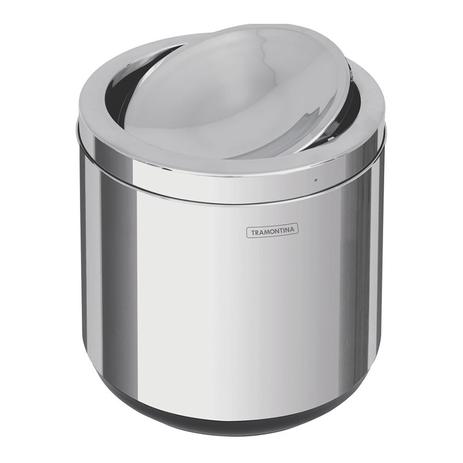 Lixeira Cápsula Em Aço Inox Com Tampa Basculante 94540020 Tramontina Menor preço em Lixeira Cápsula Em Aço Inox Com Tampa Basculante 94540020 Tramontina
