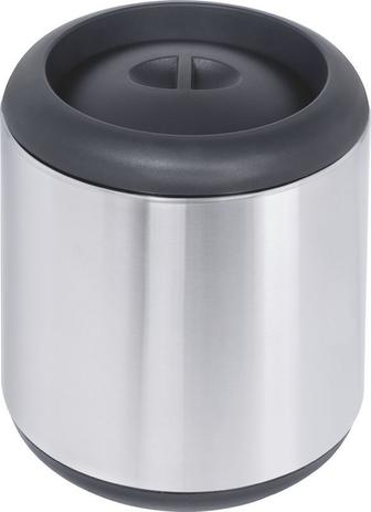 Lixeira Cápsula Inox Com Tampa Preta 10 Litros Tramontina 94540/008 Menor preço em Lixeira Cápsula Inox Com Tampa Preta 10 Litros Tramontina 94540/008