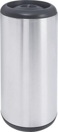 Lixeira Cápsula Inox Com Tampa Preta 15 Litros Tramontina 94540/010 Menor preço em Lixeira Cápsula Inox Com Tampa Preta 15 Litros Tramontina 94540/010