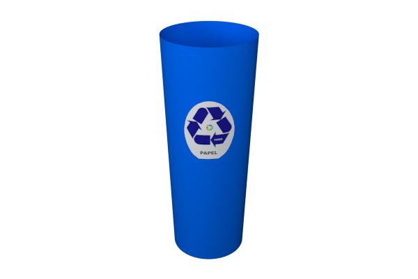 Lixeira Cesto Coleta Seletiva Papel 20 Litros Azul - Só Lixeiras Menor preço em Lixeira Cesto Coleta Seletiva Papel 20 Litros Azul - Só Lixeiras
