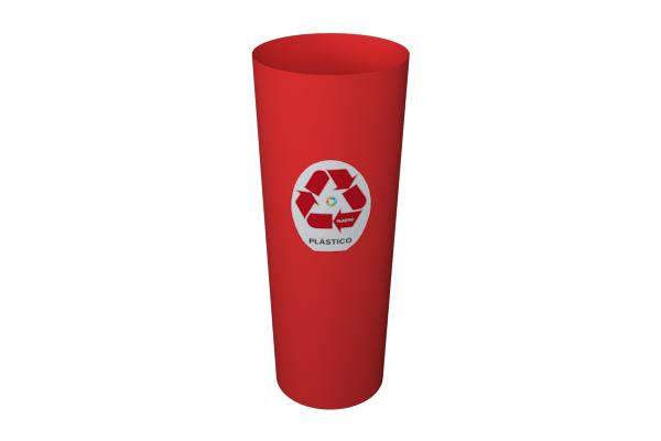 Lixeira Cesto Coleta Seletiva Plástico 20 Litros Vermelho - Só Lixeiras Menor preço em Lixeira Cesto Coleta Seletiva Plástico 20 Litros Vermelho - Só Lixeiras