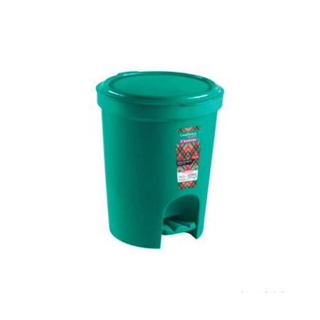 Lixeira com pedal 13,5 litros verde Sanremo Menor preço em Lixeira com pedal 13,5 litros verde Sanremo
