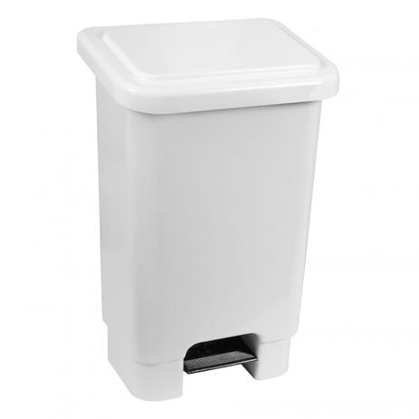 Lixeira com Pedal 50 Litros LP50 Branco/Preto Astra Branco/Preto Menor preço em Lixeira com Pedal 50 Litros LP50 Branco/Preto Astra Branco/Preto