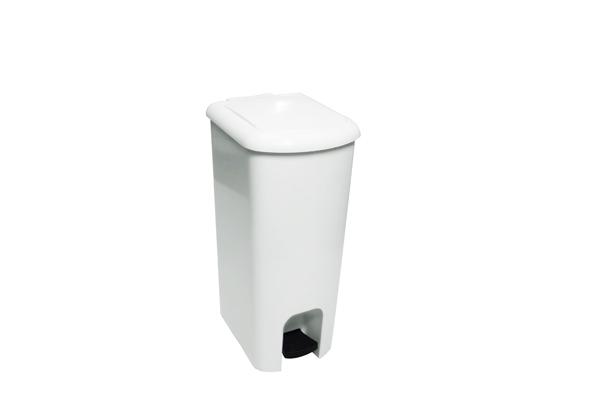 Lixeira com Pedal Branco 25 Litros - Só Lixeiras Menor preço em Lixeira com Pedal Branco 25 Litros - Só Lixeiras
