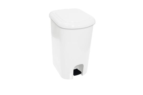 Lixeira com Pedal Branco 50 Litros - Só Lixeiras Menor preço em Lixeira com Pedal Branco 50 Litros - Só Lixeiras