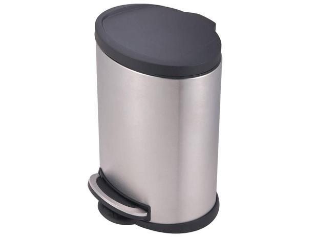 Menor preço em Lixeira com Pedal com Tampa 5L - Mor Ônix 8230