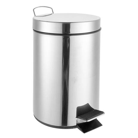 Lixeira Com Pedal Inox 3 Litros - Topen home Menor preço em Lixeira Com Pedal Inox 3 Litros - Topen home