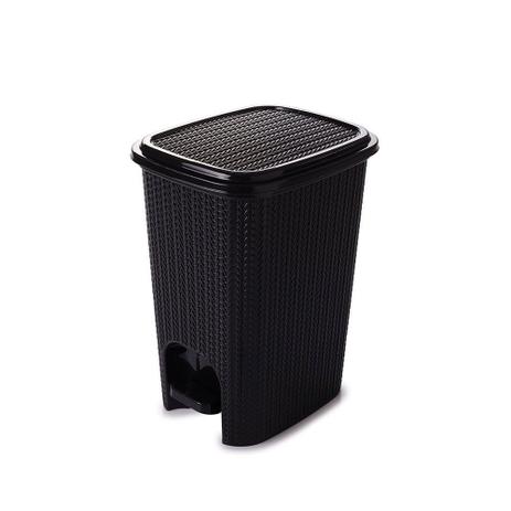 Lixeira com Pedal Plástico Trama Preto 12 litros - Plasutil é boa?