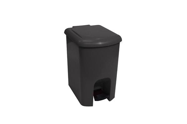 Lixeira com Pedal Preto 15 Litros - Só Lixeiras Menor preço em Lixeira com Pedal Preto 15 Litros - Só Lixeiras