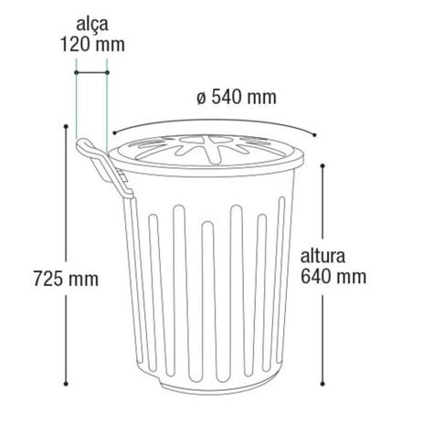 Lixeira com rodafechado com tampa 100 litros com rodinhas coleta seletiva com alca marrom - ARQPLAST Menor preço em Lixeira com rodafechado com tampa 100 litros com rodinhas coleta seletiva com alca marrom - ARQPLAST