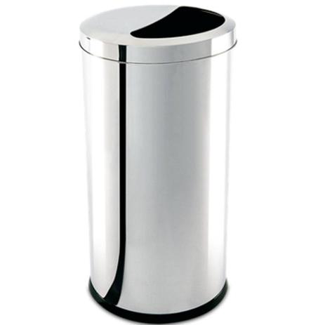 Lixeira com Tampa 1/2 Lua 30cmx60cm Brinox Menor preço em Lixeira com Tampa 1/2 Lua 30cmx60cm Brinox