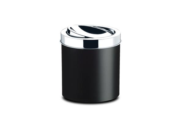 Lixeira Com Tampa 5,4 Litros Preta - Brinox Menor preço em Lixeira Com Tampa 5,4 Litros Preta - Brinox