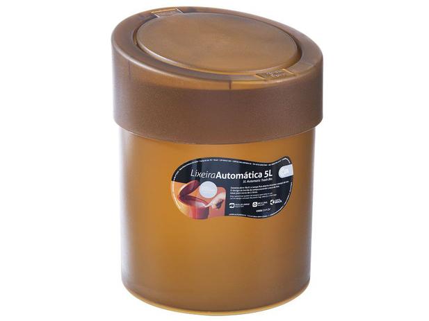 Lixeira com Tampa 5L - Coza Automática Menor preço em Lixeira com Tampa 5L - Coza Automática