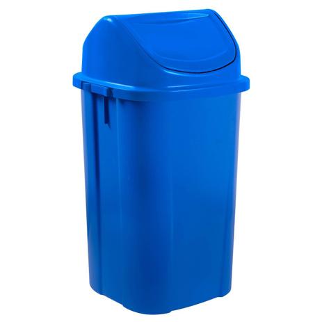 Lixeira com Tampa Basculante 60L Astra Azul Menor preço em Lixeira com Tampa Basculante 60L Astra Azul