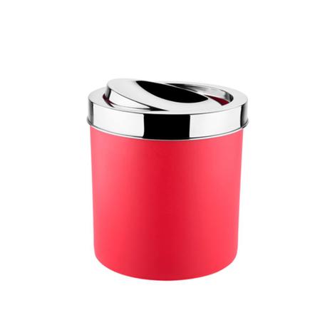 Lixeira com Tampa Basculante Inox 5,4 Litros Vermelha - Brinox é ruim? Lixeira com Tampa Basculante Inox 5,4 Litros Vermelha - Brinox é boa?