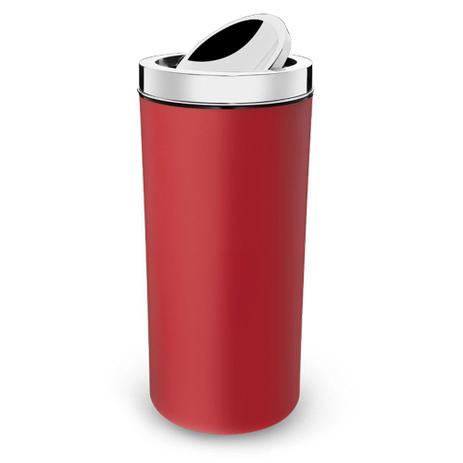 Lixeira com Tampa Basculante Inox 9 L - Decorline - Vermelha - Brinox é boa?