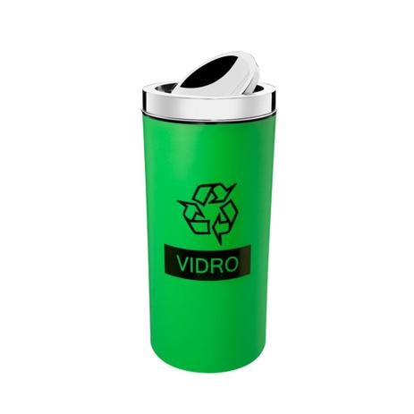 Lixeira com Tampa Basculante Inox 9 L Verde - Brinox é boa?