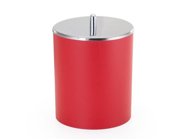 Lixeira com Tampa em Inox 5 Litros - Arthi - Vermelho Menor preço em Lixeira com Tampa em Inox 5 Litros - Arthi - Vermelho