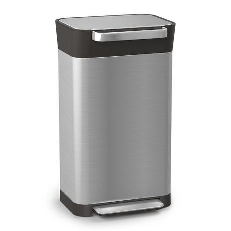 Lixeira Compactadora 30 Litros em Aço Inox Titan Joseph Joseph Menor preço em Lixeira Compactadora 30 Litros em Aço Inox Titan Joseph Joseph