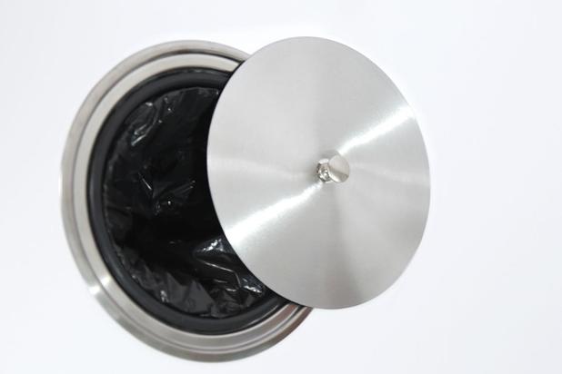 Lixeira De Embutir Tampa Inox Escovado Balde Plástico 2,5 Lts - Escoar Brasil Menor preço em Lixeira De Embutir Tampa Inox Escovado Balde Plástico 2,5 Lts - Escoar Brasil
