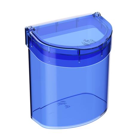 Lixeira de Pia Glass 2,7 Litros Azul Coza - Brinox Menor preço em Lixeira de Pia Glass 2,7 Litros Azul Coza - Brinox