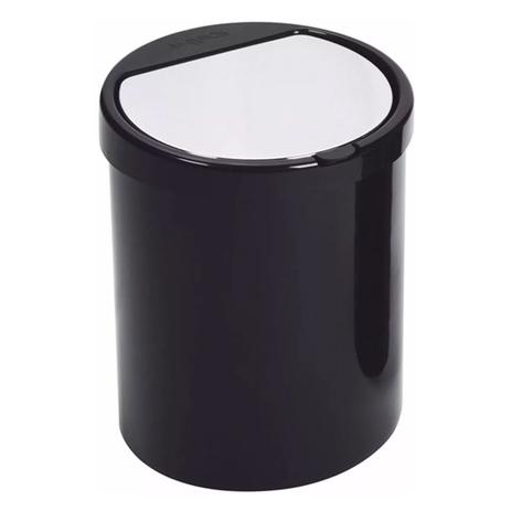 Lixeira de Plastico 7,5 Litros Lixeira para Banheiro Cozinha Preta - Purimax Menor preço em Lixeira de Plastico 7,5 Litros Lixeira para Banheiro Cozinha Preta - Purimax