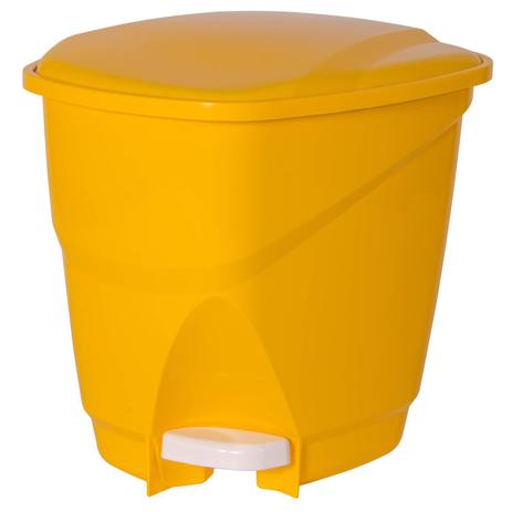 Lixeira Ecológica com Pedal 16l Astra Amarelo Menor preço em Lixeira Ecológica com Pedal 16l Astra Amarelo
