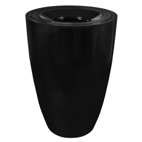 Lixeira em Fibra de Vidro 100L LFV1F Astra Preto Menor preço em Lixeira em Fibra de Vidro 100L LFV1F Astra Preto