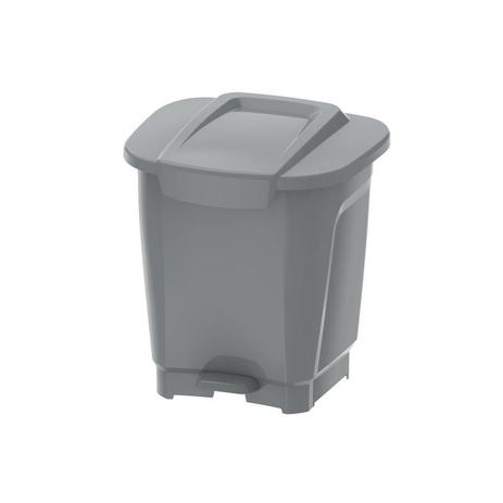 Lixeira em plastico t-force cinza 25l - Tramontina Menor preço em Lixeira em plastico t-force cinza 25l - Tramontina